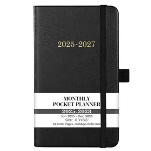 2025-2027 Pocket Planner - 3 Year Monthly Planner Jan. 2025 - Dec. 2027，6.2" x 3.8", Pocket Planner with 60 Note Pages, Pen Holder