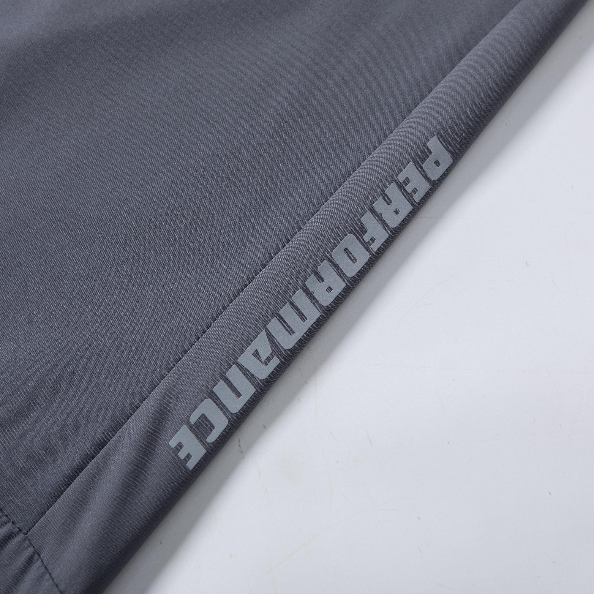 Men’s lightweight jogger pants with stretch fabric, 95% polyester, 5% spandex; elastic waistband with zippered pockets; breathable, quick-drying casual bottoms; men’s sports-casual jogger pants; machine washable.