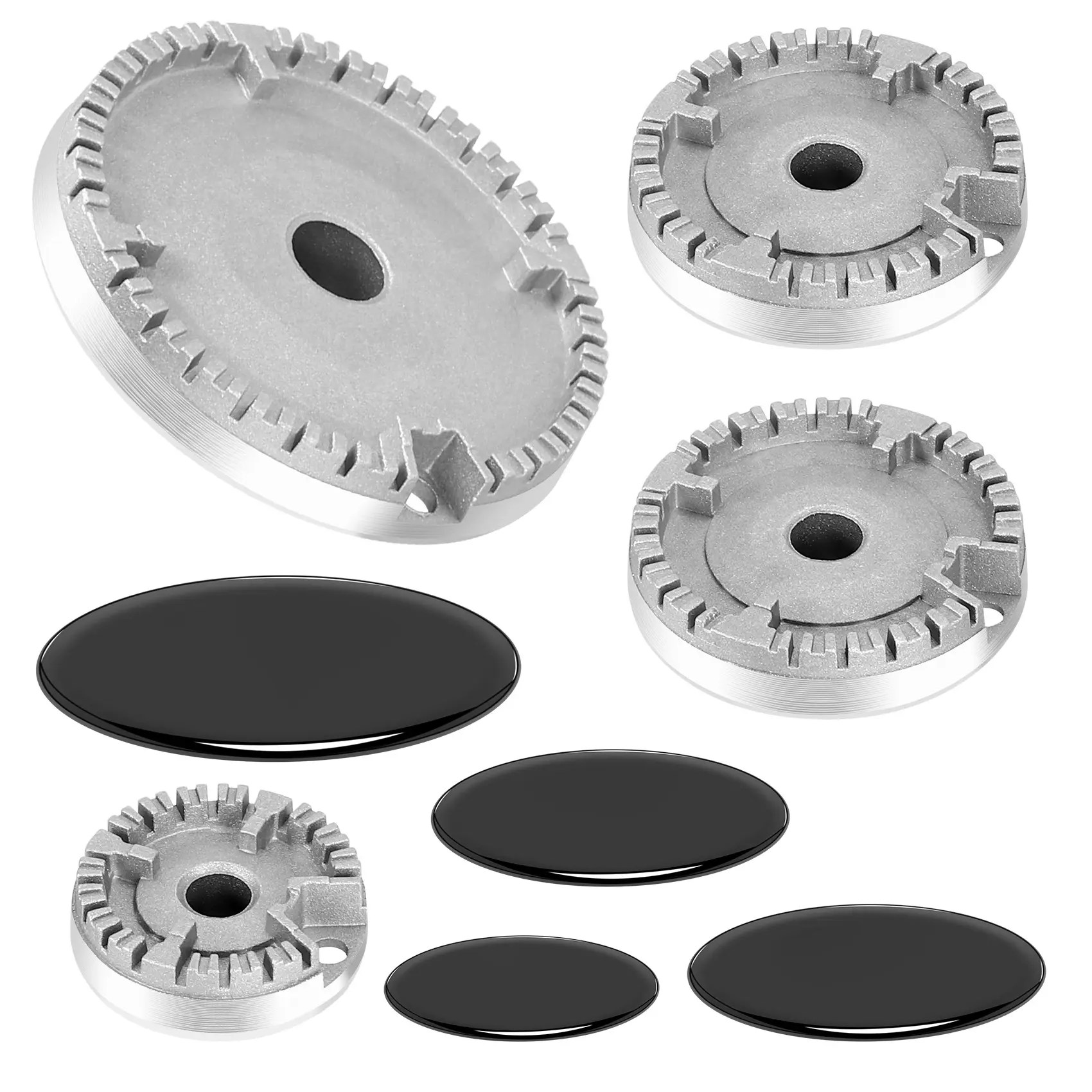 Cooker Hat Set Stove Lid Upgraded, Oven Gas Hob Burner Crown Flame Cap, Gas Burner Flame Cap Fits Most Gas Stove Burners US