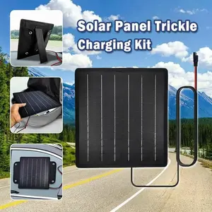 10W Rigid Solar Panel Kit, with Controller, for Garden Backyard, Polycrystalline, 10A Charge Controller Included, RV Rooftop Farm Outdoor, Durable Aluminum Frame