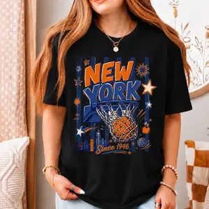 Vintage Basketball Playoff Shirt, New York K Basketball Tshirt, NYC Sports Fan Tee, It’ll Always Be New York Or Nowhere