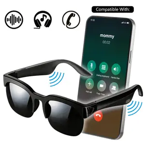 Smart Sunglasses, Wireless Bluetooth Audio Glasses with Open-Ear Speakers, Hands-Free Calls & Voice Assistant, UV400 Protection for Driving, Cycling & Daily Commute, Multifunctional Audio Sunglasses