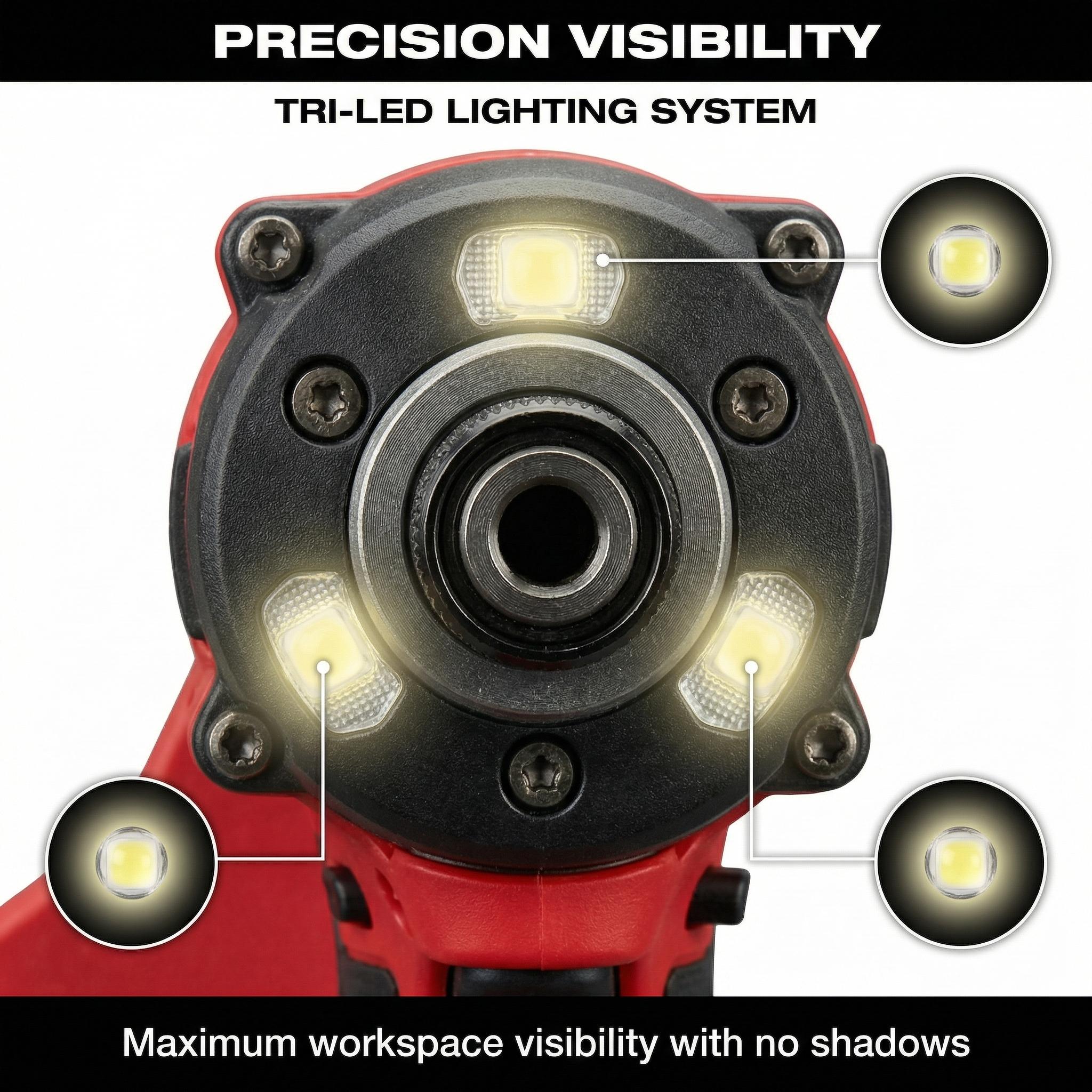 Milwaukee M18 FID3 18V Impact Driver  With Battery Charger for Mechanical Electric Wrench High Efficiency Torque Cordless Lithium Nailer Kit