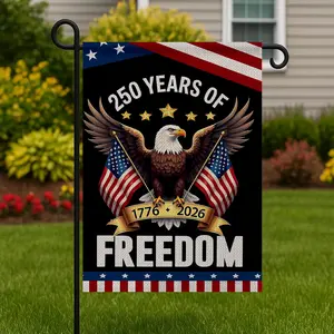 250th Anniversary USA Garden Flag - Patriotic Eagle, Double-Sided