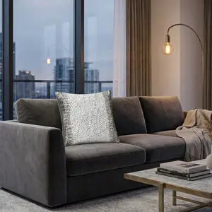Mayaro Gray Velvet Pillow