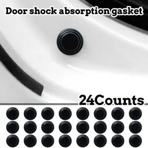 24 Counts Car Door Shock Absorbing Gasket, Multi-Purpose,Easy to Install Anti-Collision Pads