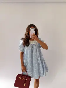 Hamptons Hydrangeas Mini Dress