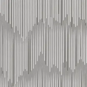 Odessa Striped Elegance - Dark Gray & Silver Wallpaper