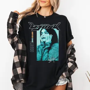 Bjork shirt Canadian Made Music Merch Bjork Love Heart Graphic Tee - Vintage Style Black T-Shirt