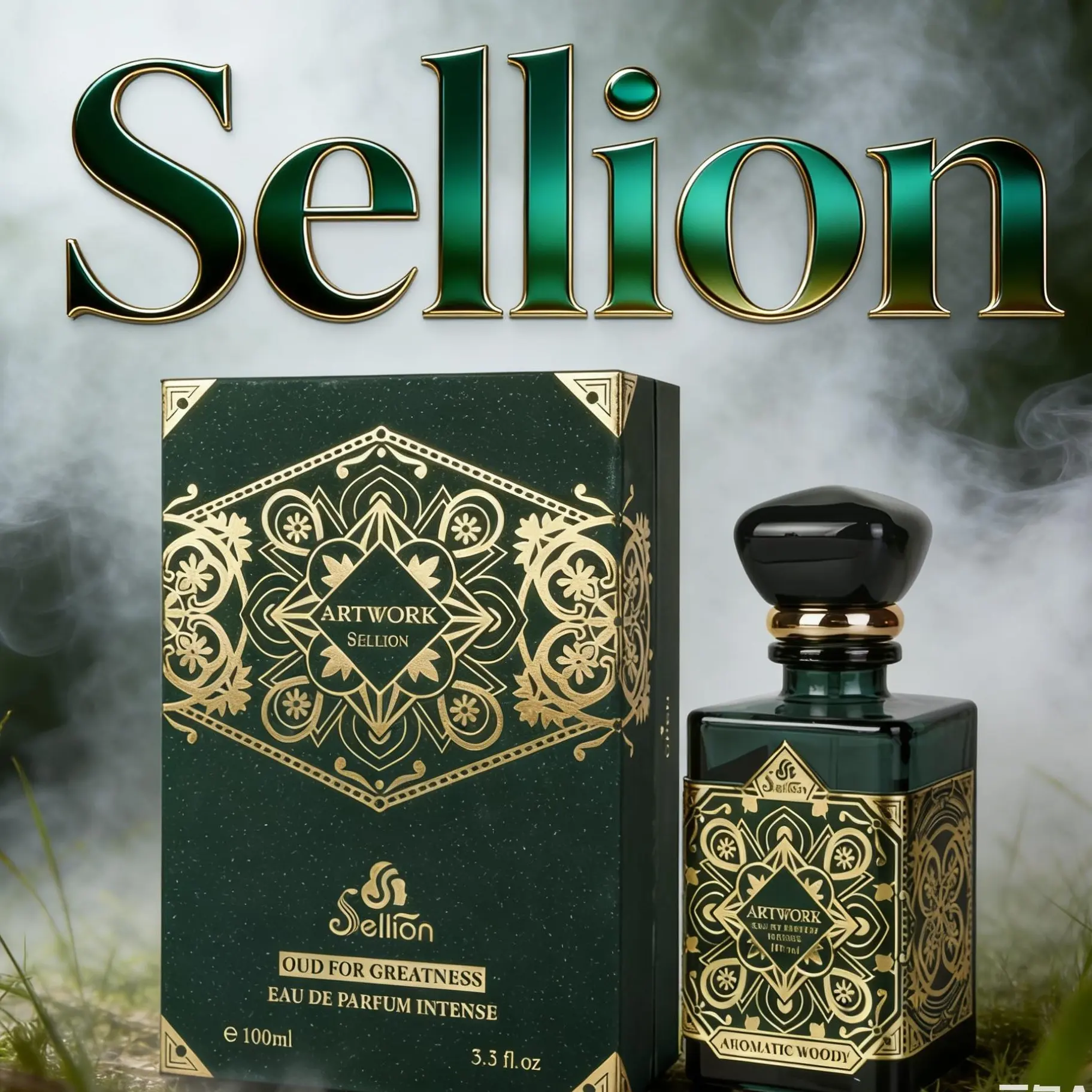 Sellion Emerald Eau De Parfum - Sellion Beauty Perfume, Aromatic Woody Green Women's Perfume with Pheromones & Raspberry, 60months Long-Lasting Clean Girl Signature Scent, Contains Alcohol, Evening Wind-Down, Mini Collector's Edition, Single Item