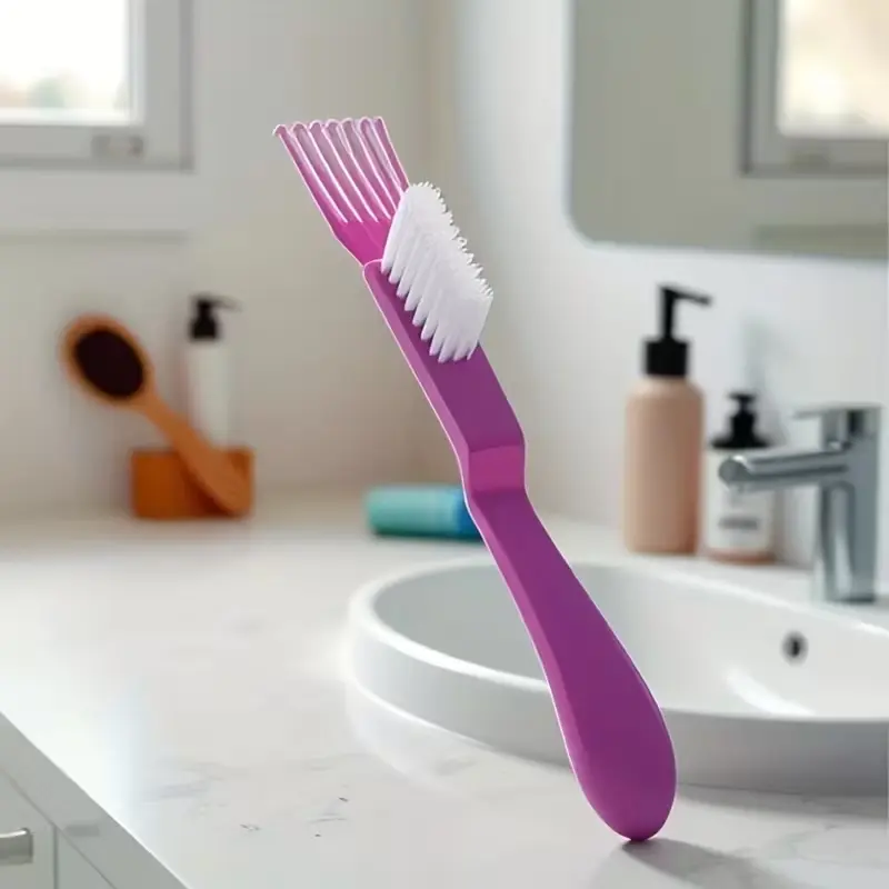 1-Piece Plastic Hair Brush & Comb Cleaner, Portable Flake Removal Tool, All Combs Fit, Easy-to-Clean Home & Salon Supply