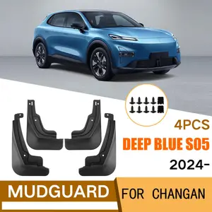 for Changan Deep Blue S05 2024. suitable for all seasons, effectively protect against road debris, easy to install, protects wheels, .4-piece car mudguard set.
