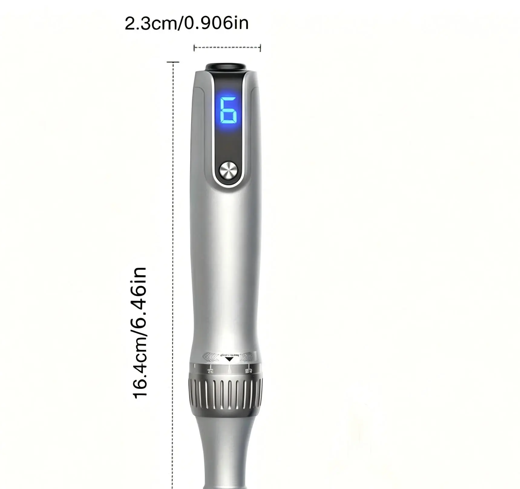 M8S Nano Beauty Unisex Skin Aesthetics Force Device with 6 Speed Levels LED Digital Display for Efficient Full-Face Treatments Type-C Fast Charge All-Metal Body Ergonomics