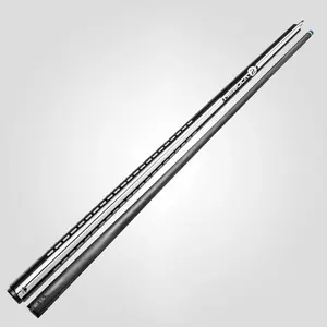 RHINO Nebula 2 Pool Cue - 100% Carbon Fiber Shaft & Composite Butt. Time Crystal Tip, Pro Taper Design, 12.4 mm,12.8 mm. 3/8-8 Joint, 3D Friction Grip. Low Deflection Pool Cue