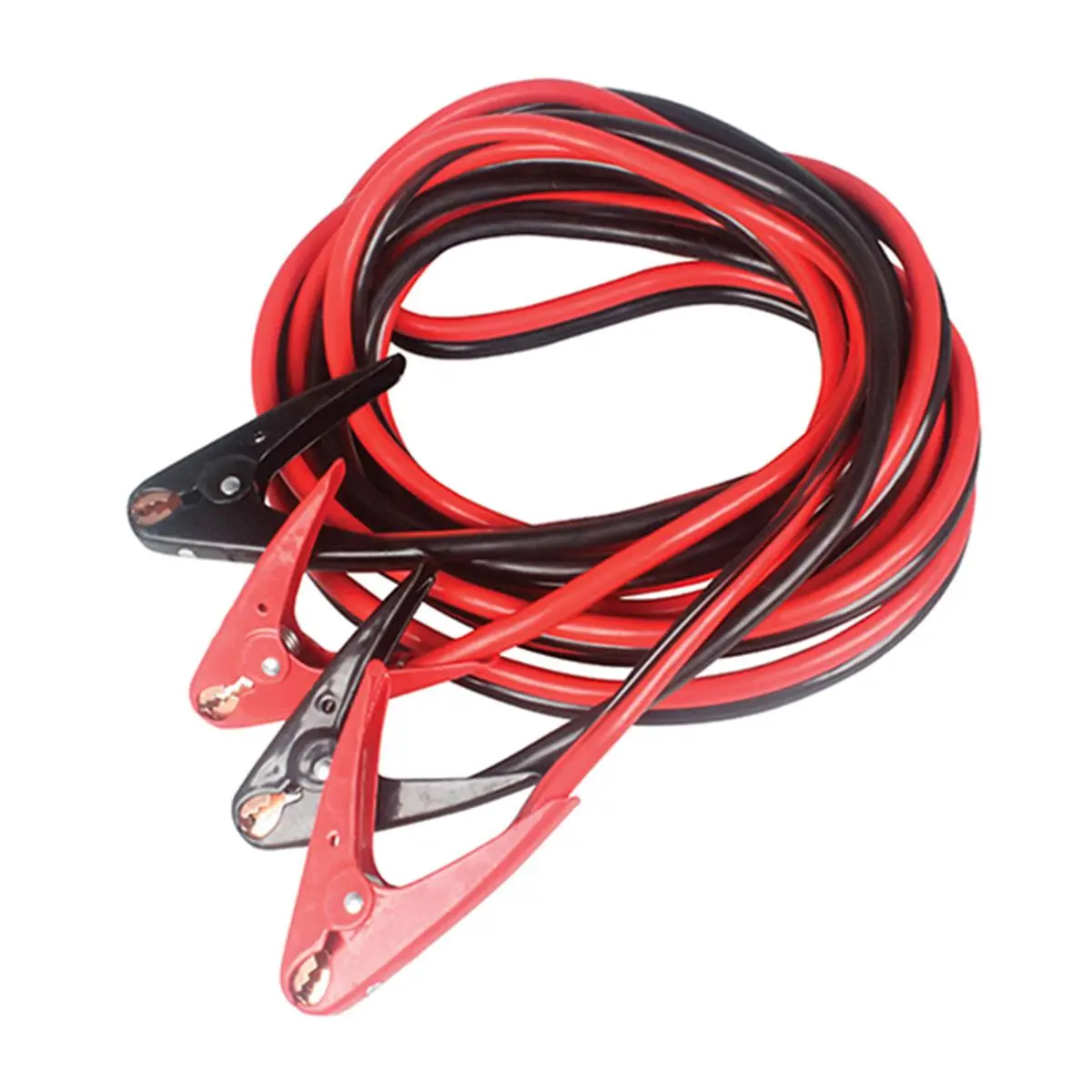 ATD Tools 25 ft 2-Gauge 600A Aluminum Booster Cables, Cold Weather-Ready, Tangle-Free, with Insulated Parrot Jaw Clamps, Zipper Pouch Storage
