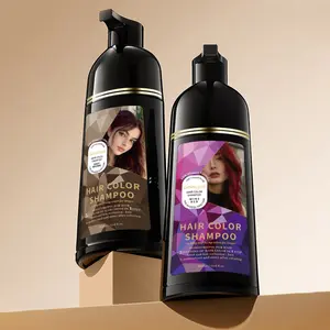 [3-in-1 Hair Color Shampoo] Amococo  3-in-1 Hair Color Shampoo - Plant Extracts for Vibrant, Healthy Colors | Gentle & Sulfate-Free |  Aroma Comfort Conditioner Haircare