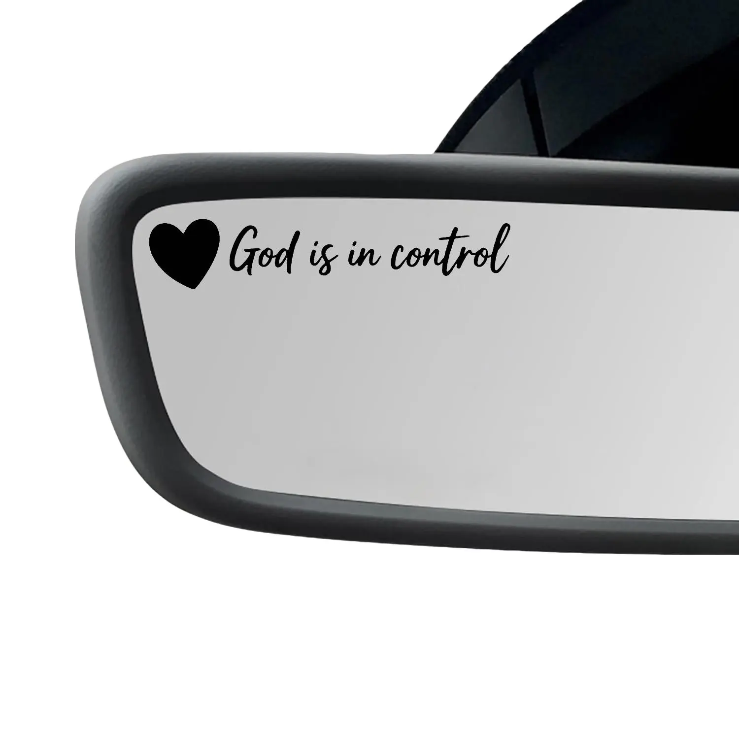 [Pack of 2Pcs]God Is in Control Creative Car Stickers, Cute Design for Rearview Mirrors & Reflective Mirrors, Perfect Gift for Friends, Sticker For Cars, Car Decorative Sticker, Car Decal, Automotive Decals, Vehicle Exterior Decoration, Car Decorations