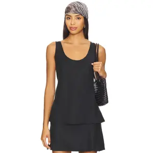 EAVES x Coco Nico Silk Tank in Black