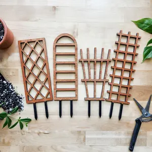 Traditional Garden Style Indoor Houseplant Trellis - Bundle of 4