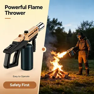 (Propane Tank Not Included) Heavy-Duty Adjustable Flame Propane Kitchen Blow Torch - Ergonomic Design Gun for Camping Campfire Ignition, BBQs Grilling & Food Prep (Sizzle Steak, Creme Brulee) | For Outdoor Enthusiasts