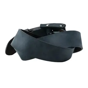 Boone Men's Leather Belt Charcoal Black Rugged Understated Essential for Everyday Wear