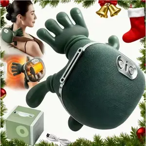 Portable Neck Massager, Heated Back Massage Pillow, Electric Pressure Point Massager, Portable Pain Relief, 3 Modes, 2 Heating Levels, 4D Deep Tissue Relief