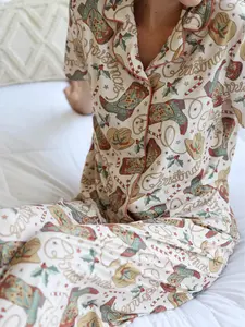 Western Christmas Pajamas, Cowgirl PJs, Holiday Pajamas, Cowboy Santa, Western Holiday apparel, Cute Christmas Pajamas, Cowboy Christmas,