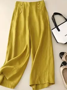 Women's Casual Wide Leg Pants, Comfortable Loose Fit, Casual Loose Baggy, Perfect for Daily Wear, Stylish Ladies' Fashion Bottoms, All Seasons, Womenswear