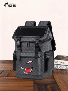 Men's Fashion Backpack, Casual Korean Style Large Capacity Travel Laptop Bag, Sporty Hiking Pack with Zipper, Ideal Gift for Men, Traveler Essentials Backpack