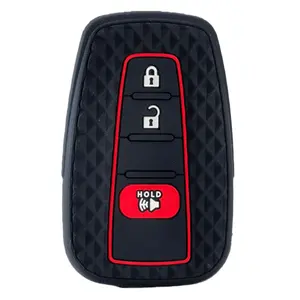 New style Premium Protective Key Cover for TOYOTA Models for Levin Hybrid Key Cover -For Corolla Camry, Avalon RAV4 Remote Control Protection Case - Made of Silicone - Shockproof And Wear-Resistant - Precisely Fitted Car Key Protector