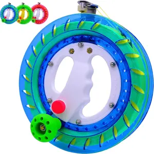 Kite Reel and Kite String Spool,8inches Dia with 1000ft String, Kites Line Winder with Lock and Connector for Kids & Adults (Blue)