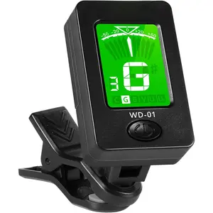Guitar Tuner Clip on Ukulele Violin Tuner - Chromatic Tuner for Bass Electric Acoustic Guitar Tuner