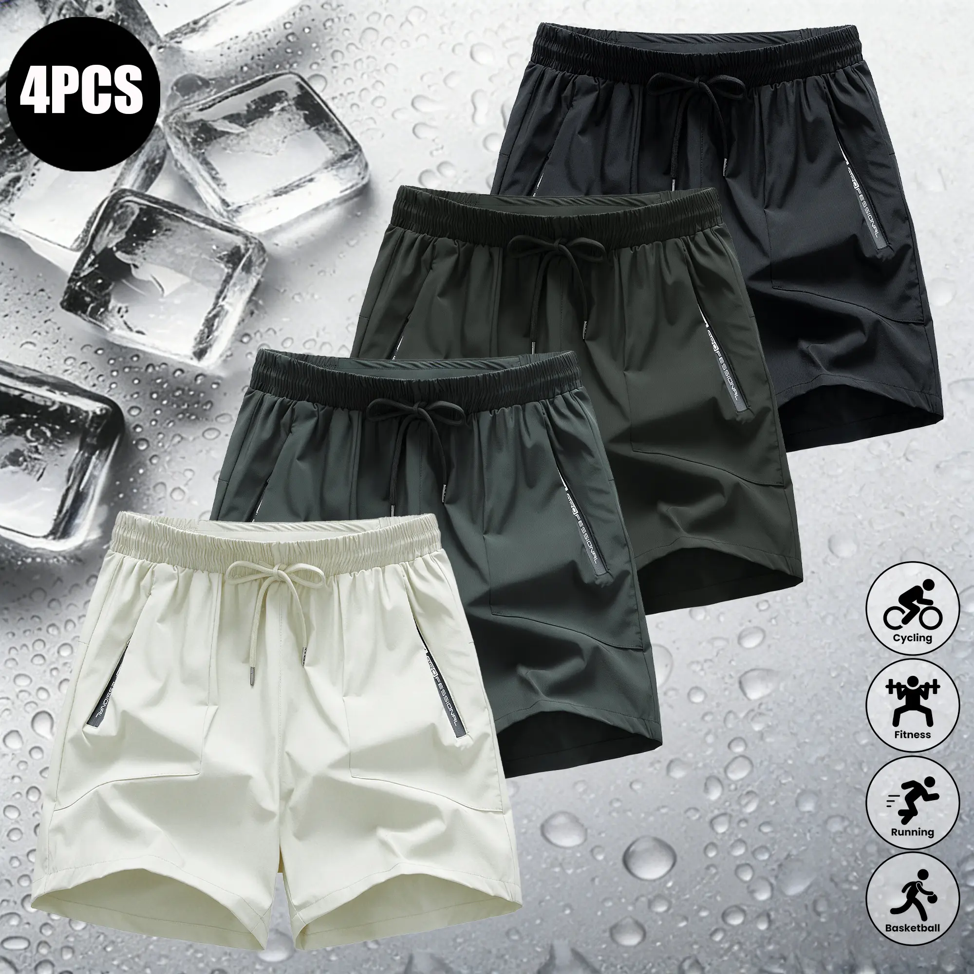 Black + Dark Gray + Army Gray + Off-White