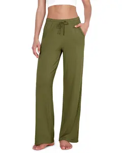 ODODOS Women's Lounge Pants with Pockets Drawstring Lightweight Loose Comfy Casual Pajama Pants-28/30" Inseam