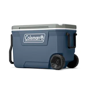 Coleman 316 Series 62QT Hard Chest Wheeled Cooler, Lakeside Blue