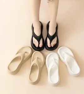 Molodo Thick Sole Flip-Flops for Women Non-Slip Cushioned Platform Thong Slippers Slide Beach Sandals Indoor Outdoor