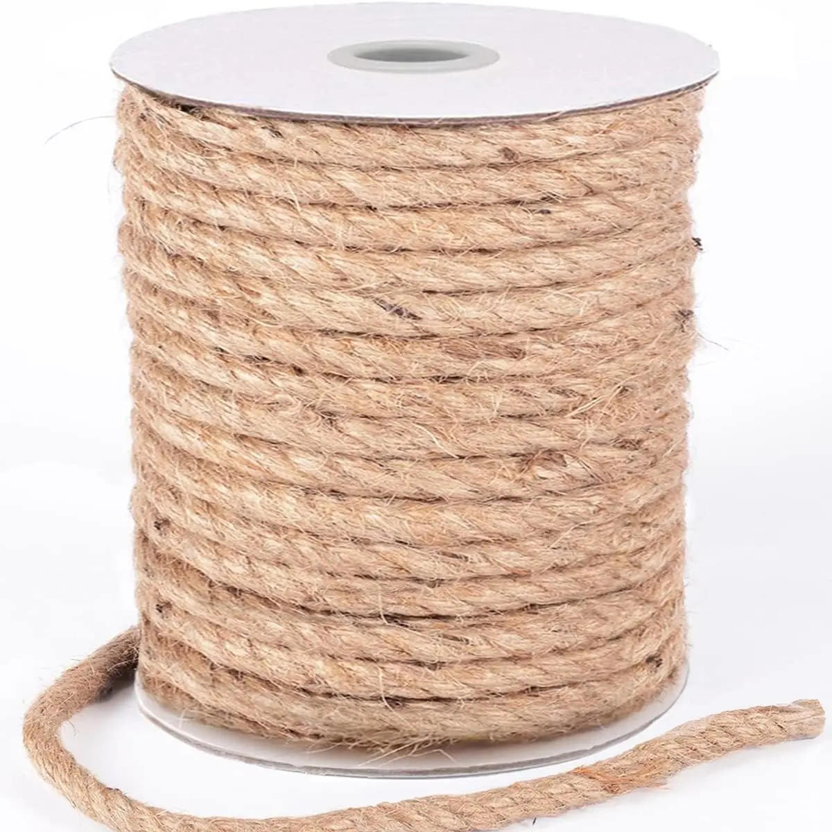 Jute Rope 10mm 98ft  Jute Burlap Twine String Hessian Rope Cord 30M Twine Craft for Industrial, Packaging, Arts and Crafts, Decoration, Bundling, Gardening and