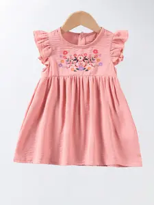 Girls Summer Floral Print Princess Dress, Short Sleeve Round Neck Dress for Toddler and Little Girls, Cute Casual Summer, Baby Girl Clothes