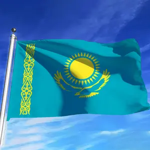 Country K-Kazakhstan flag For Camping Party Picnic Studio Booth Background Wall Interior Decoration Banner