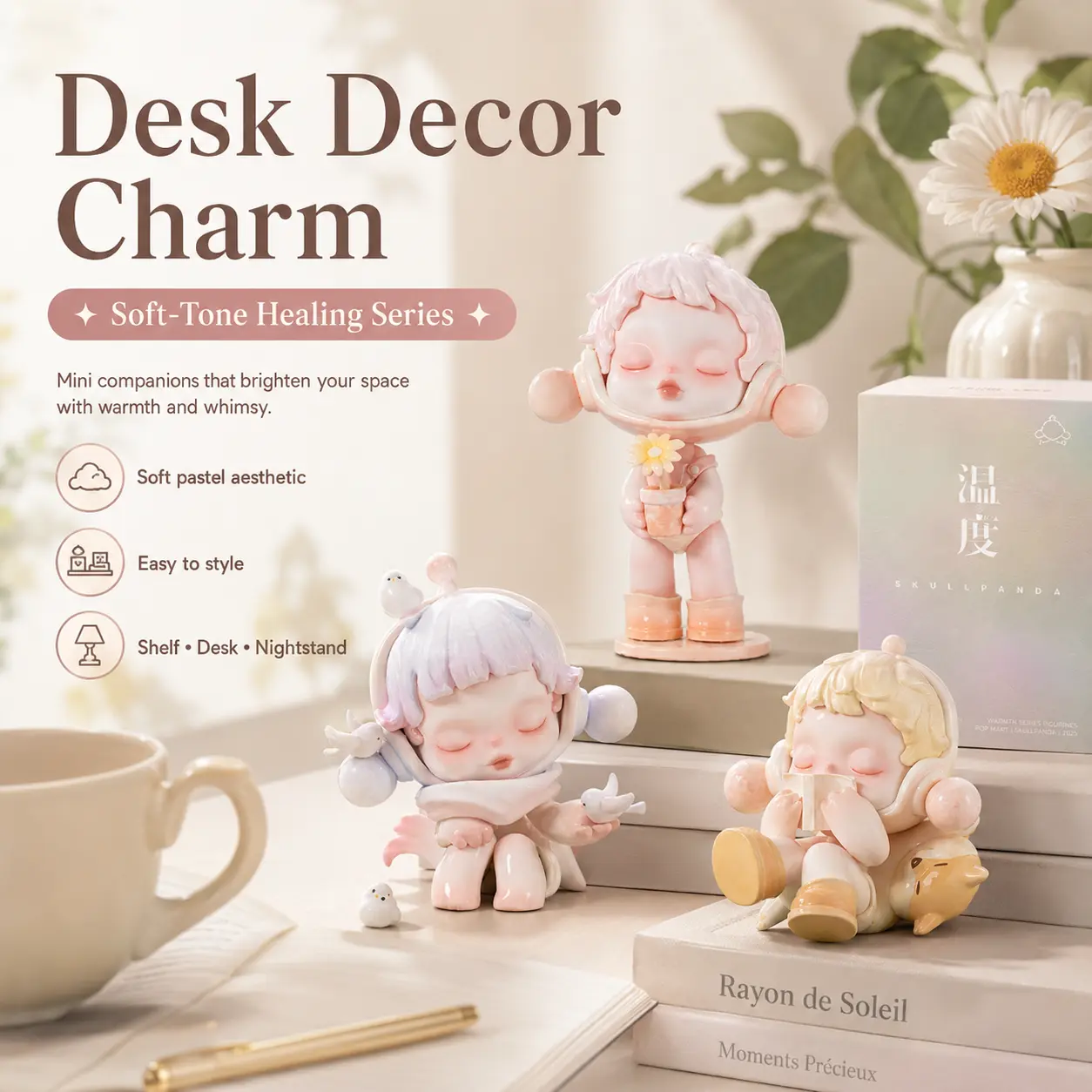 POP MART SKULLPANDA Warmth Series Sealed Blind Box Collectible Figure - Kawaii Action Toy, Creative Gift, Room/Desktop Decor for Christmas, Birthday, Toy Unboxing, Blind Bag Unboxing