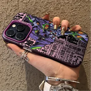Cool e-evangeliones-Plating Case For iPhone 17 Air 16,15,14,13,12,11,Pro,MAX