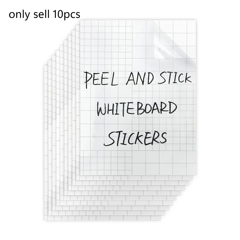 10 sheets of PET writing film, A4 erasable writing environmentally friendly adhesive stickers