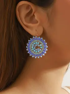 1 pair of Bohemian retro-style earrings, a fashionable accessory for women, suitable for daily and vacation wear