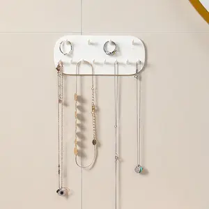 Jewelry Storage Hook, Wall Mounted Punch Free Jewelry Bracket, Multi-functional Jewelry Storage Bracket for Home Bathroom Bedroom, Organiser