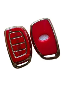 Hyundai Key Fob Cover Smart Key Holder Sleeve Fit for Hyundai Elantra Elantra GT Ioniq Sonata Tucson Smart 4 Buttons