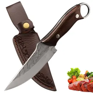 1PC/3PCS Multi-Purpose Fruit Knife Butcher Knife Outdoor Stainless Steel Kitchen Knife Sharp Meat Cleaver Multipurpose Barbecue Boning Knife