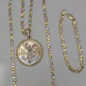 CENTENARIO FASHION style set necklace with bracelet three colors Gold-plated the perfect gift