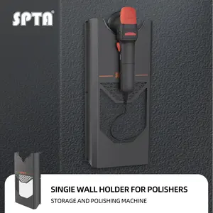 SPTA Single Wall Holder for Polishers,Mounted Rack Organizer for Dual Action & Rotary Polishers ,Space-Saving Storage for Garage & Mobile Detailing Setup,Polishing Machine Holder Wall Mount,Auto Car Detailing Storage Rack for Car Beauty Shop Accessory