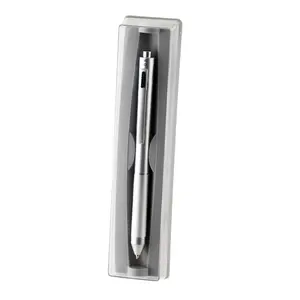 5-in-1 Click-Action Ballpoint Pen with Black, Red, Blue Ink, 0.5 Mechanical Pencil, and Eraser, Switch Functions Using Gravity to Select Desired Color