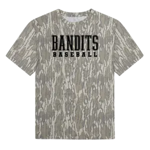 Bandits Baseball Mossy Oak-Camo Pattern Men's T-shirt, Size S-5XL no3, Style Camo 3D T Shirt, Hunting T Shirt 3D